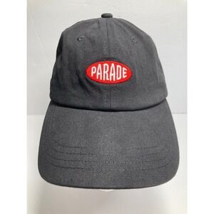 Parade‎ Cap Hat Faded Black Adjustable Strapback Embroidered Cotton Twill